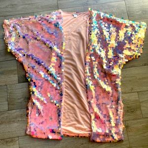 All over sequined kimono